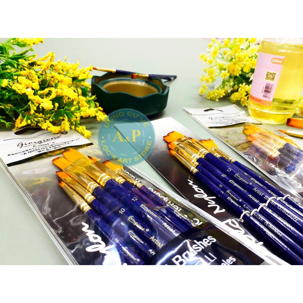 [Lộc'sArtStore] Bộ cọ Artist Brush Set - Giorgione (6 cây)