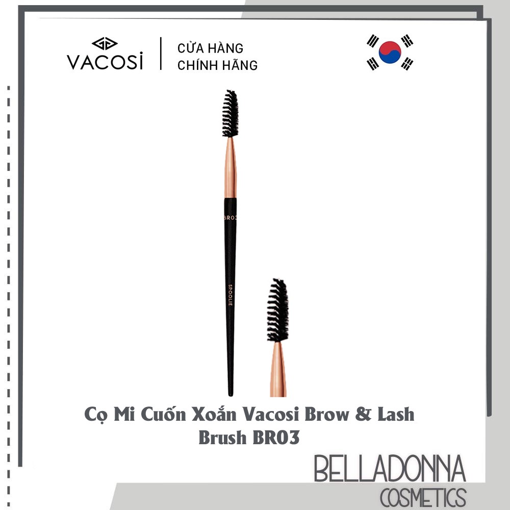 [HÀNG CHÍNH HÃNG] Cọ Mi Cuốn Xoắn Vacosi Brow &amp; Lash Brush BR03