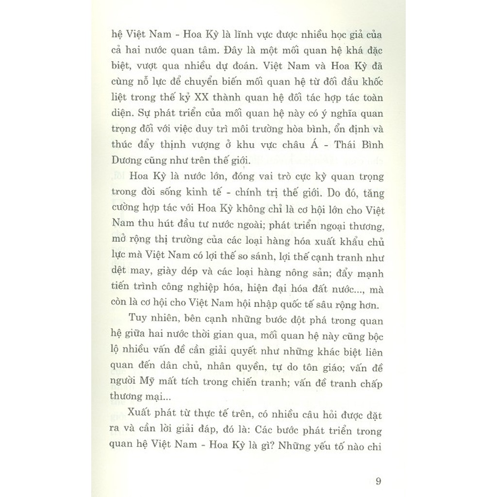 Sách - Quan Hệ Việt Nam - Hoa Kỳ (1995-2020)