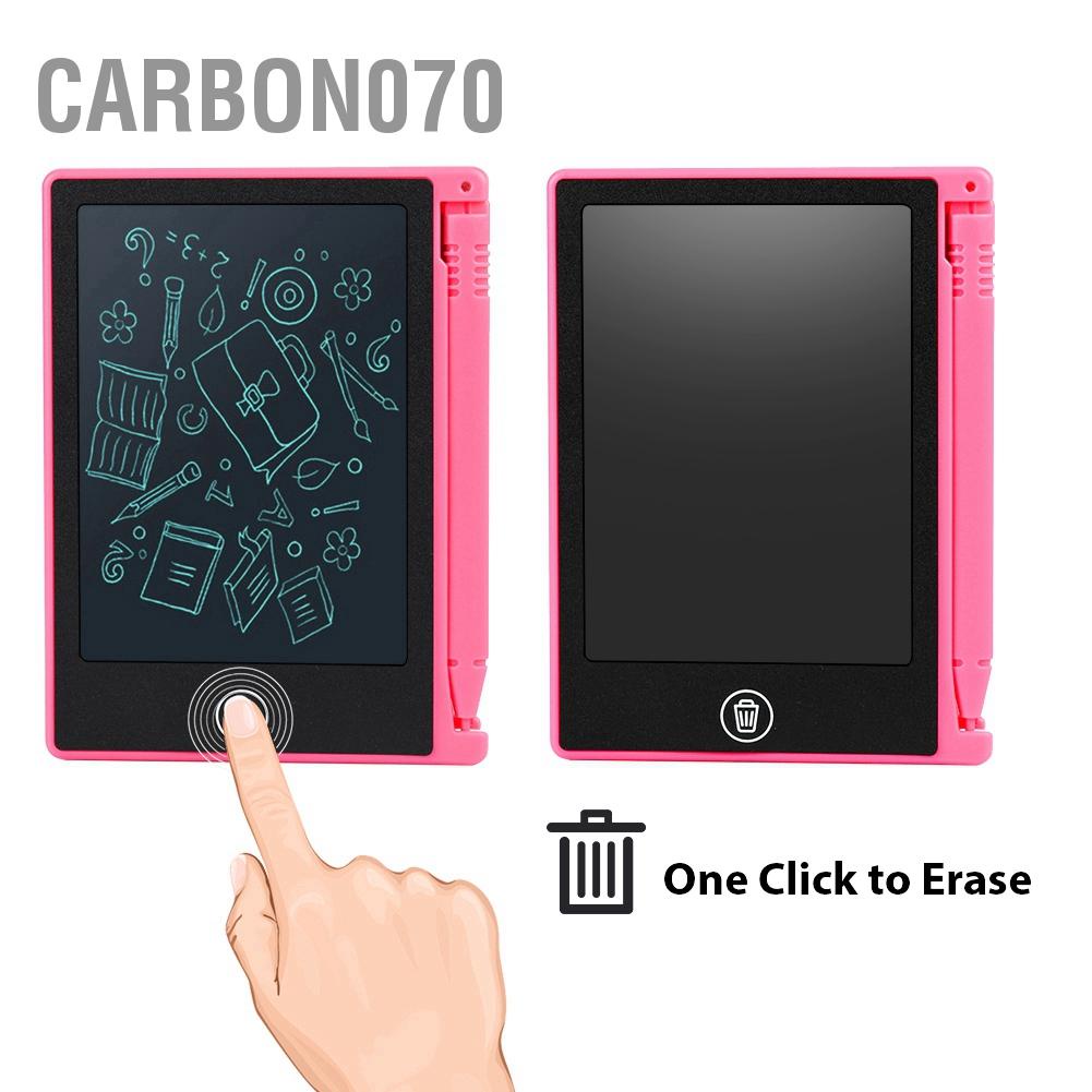 Hàng HOT Bảng Viết Tự Xoá- Vẽ LCD-Điện Tử Thông Minh Cho Bé 4.5 inch【Carbon070】