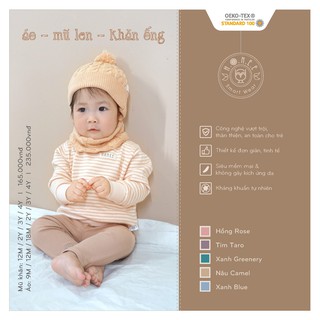 [Hrnee] Set Mũ Len Khăn Ống