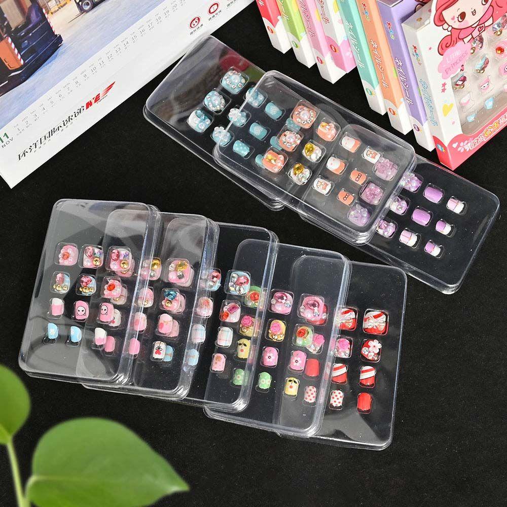 OCEANMAP Móng Tay Giả Dạng Nhấn Phong Cách Công Chúa Thời Trang DIY