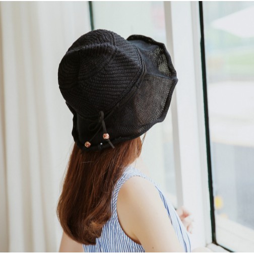 [NowShip2h] Nón Cói Mềm Vành Nhỏ Phối Nơ Thời Trang Nữ Hàn Quốc - Mã NC003