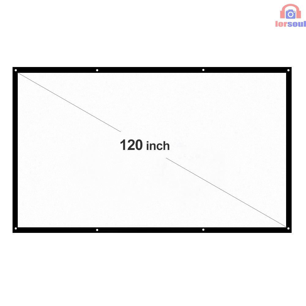 Màn Hình Máy Chiếu Treo Tường H120 120 "Hd 16: 9 120 Inch