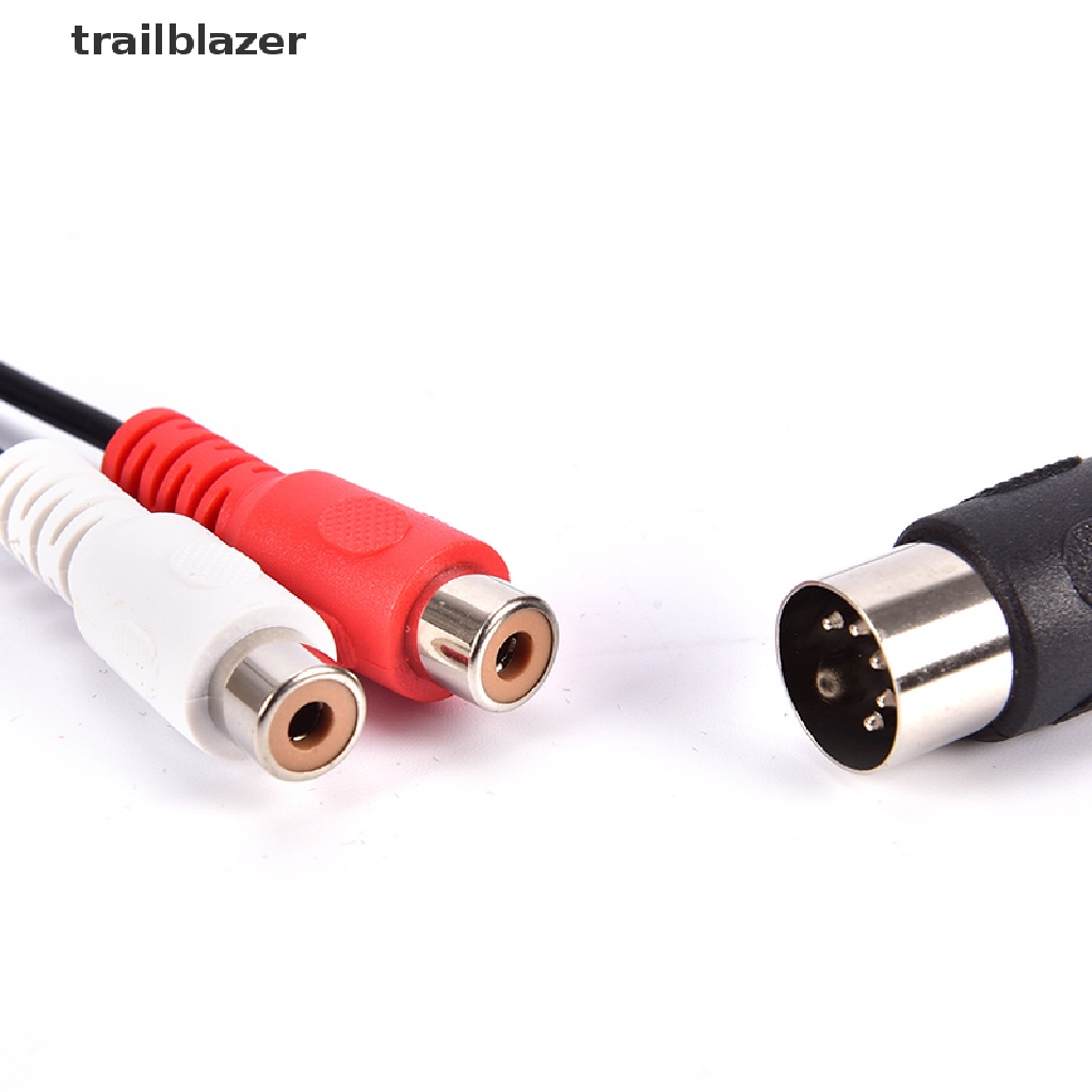 Trailblazer MIDI DIN 5P Male to 2 RCA Phono Female Socket Jack MF Audio Cable 0.5M UIO