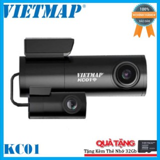 Camera hành trình vietmap kc01, ghi hình kép toàn cảnh trước & sau