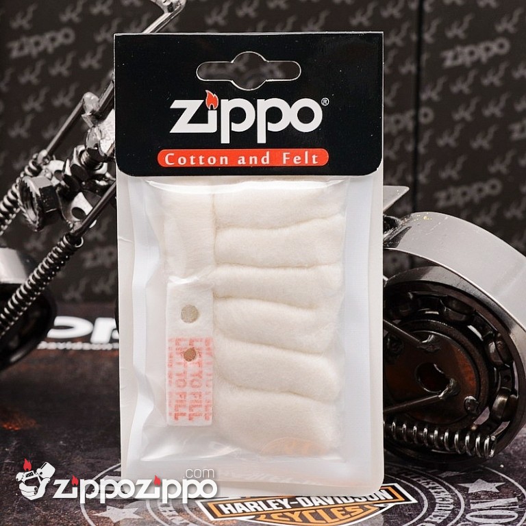 Phụ Kiện Zippo Combo Bông + Đá + Bấc zippo chính hãng