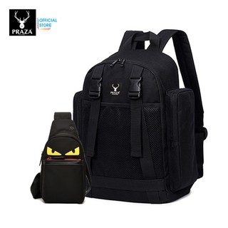 Combo balo hàn quốc campus & túi đeo chéo halloween thời trang praza - bl170dc106