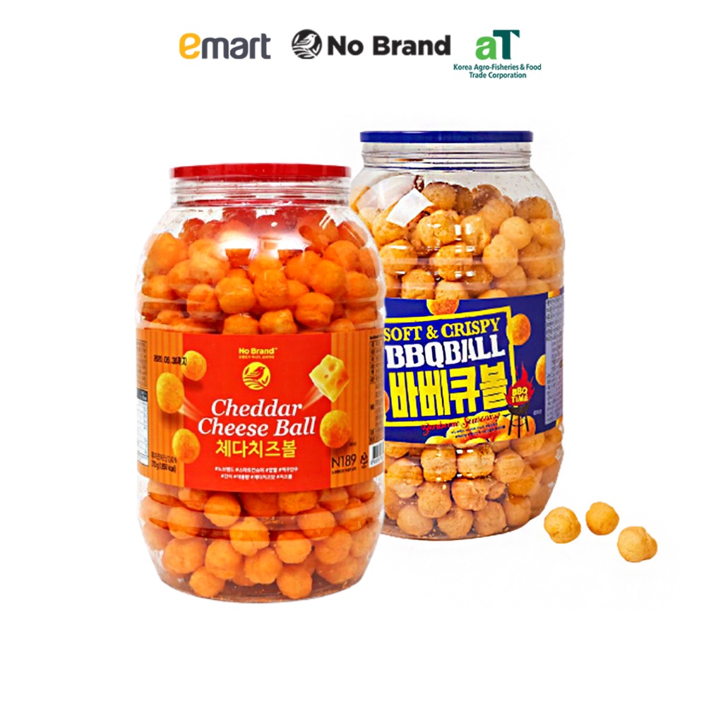 Bộ 2 Snack Cheese Ball, BBQ Ball No Brand - Emart VN