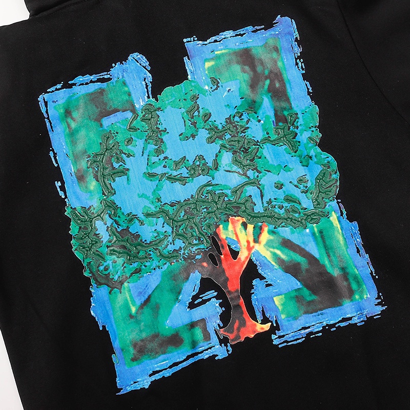 Hàng Có Sẵn Áo Hoodie Sweatshirt Chui Đầu Tay Dài In Hình Cây Graffiti Unisex