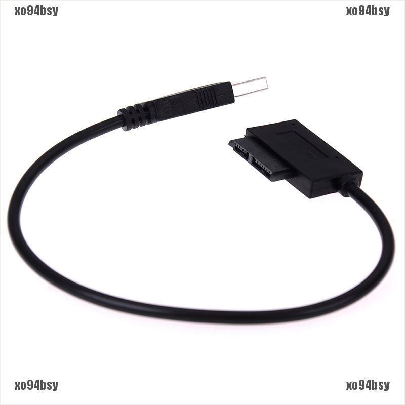 [xo94bsy]Usb to 7+6 13pin slim sata/ide cd dvd rom optical drive cable adapter