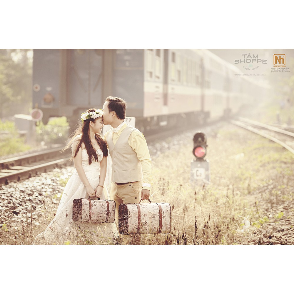 Vali cổ điển Vintage đơn giản số 19 cỡ nhỏ TAN