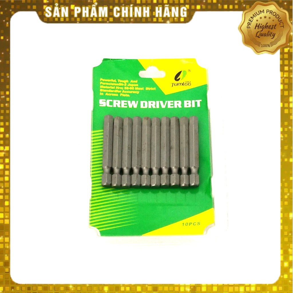 BỘ 10 ĐẦU VÍT LỤC GIÁC 6MM
