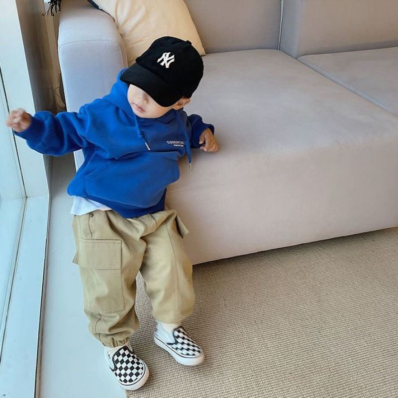 Áo Hoodie Lông Cừu Ấm Áp Theo Phong Cách Thu Đông Dành Cho Bé Trai