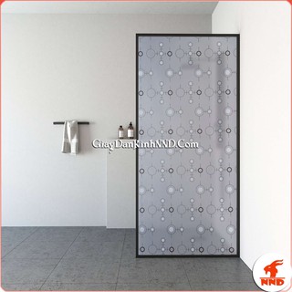 Giấy Dán Kính Phòng Tắm Trang Trí Hoa Văn Mã A04 (giá theo mét dài khổ rộng 90cm)