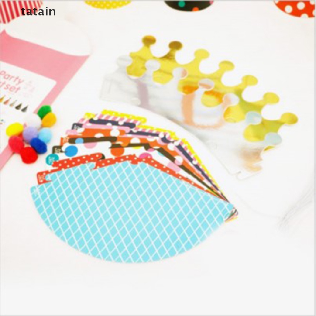 [TAT] 11pcs/set Happy Birthday Party Hats Polka Dot Baby Hats Party Supplies CVX