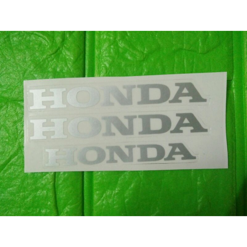Bộ tem chữ hondaa màu Bạc