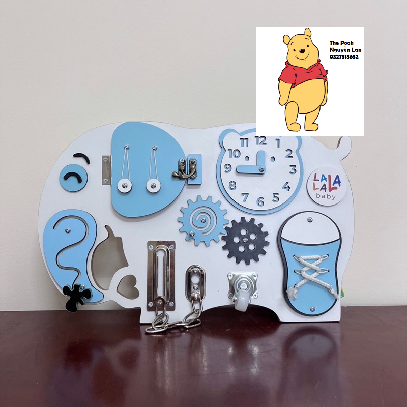 Đồ Chơi Gỗ- Bảng Bận Dộn Busy Board LalaBaby