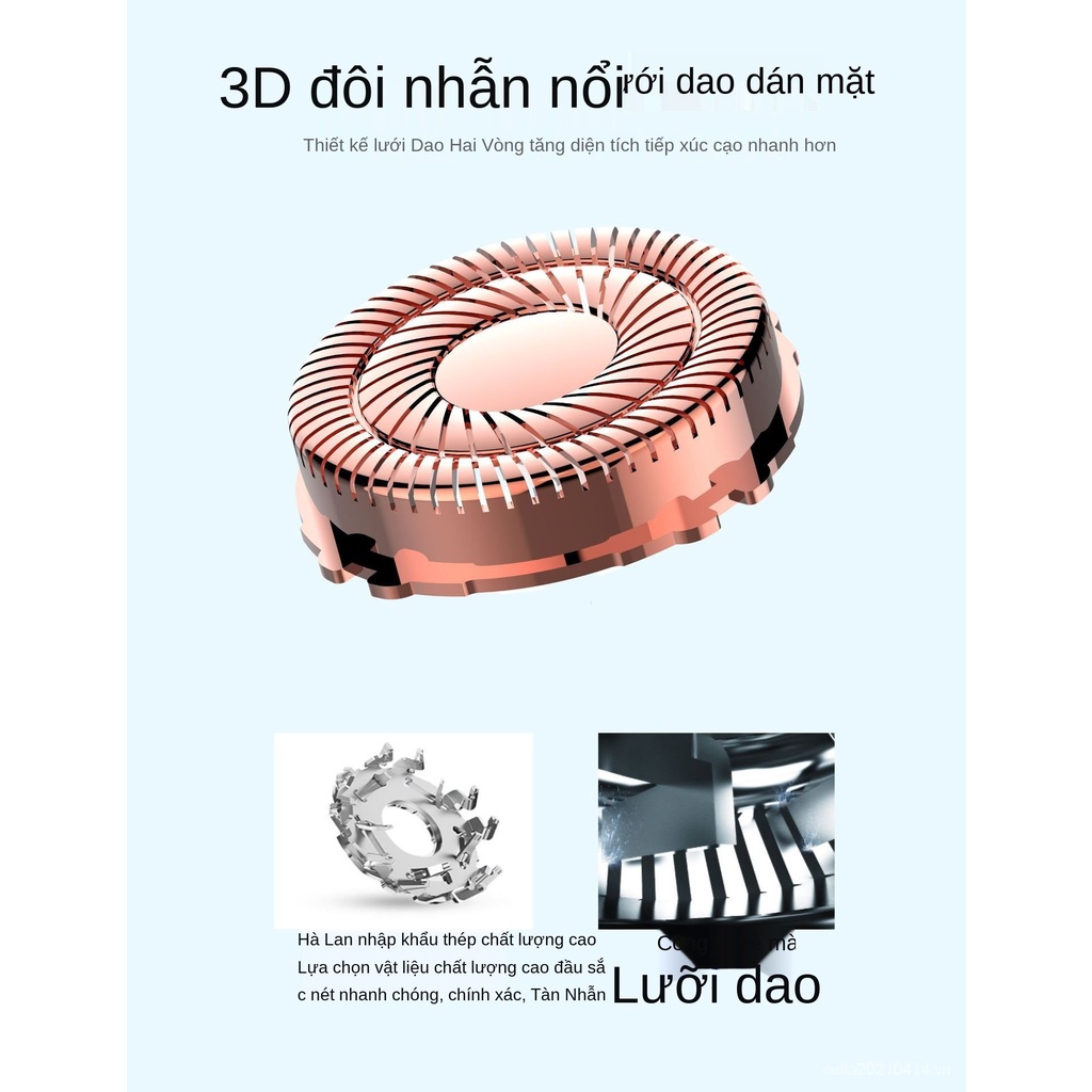 [Hàng mới về] Máy cạo râu mini 2 đầu cắt tiện dụng cho nữ