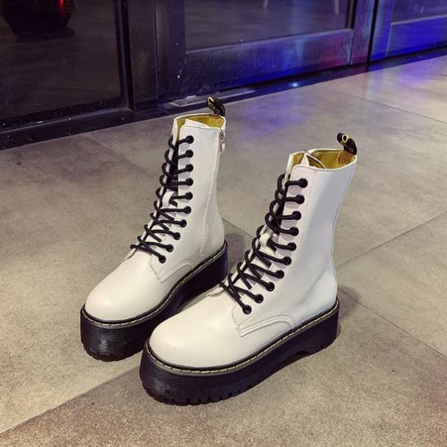(SẴN TRẮNG SIZE 39) (ORDER) Boots ulzzang B16 cổ cao . new new new . 2020 : Ad821 . new > : new *