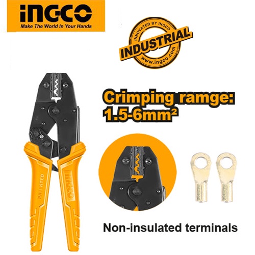 Kềm bấm cos dây điện 15-6mm2 Ingco HRCPC0506