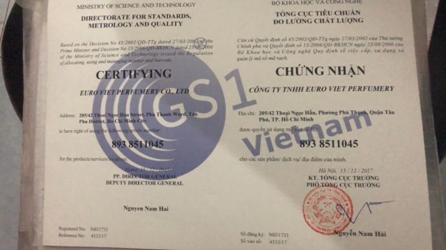 Nước Hoa Nam MILLENIA 003M Euro Viet Perfumery 50ml