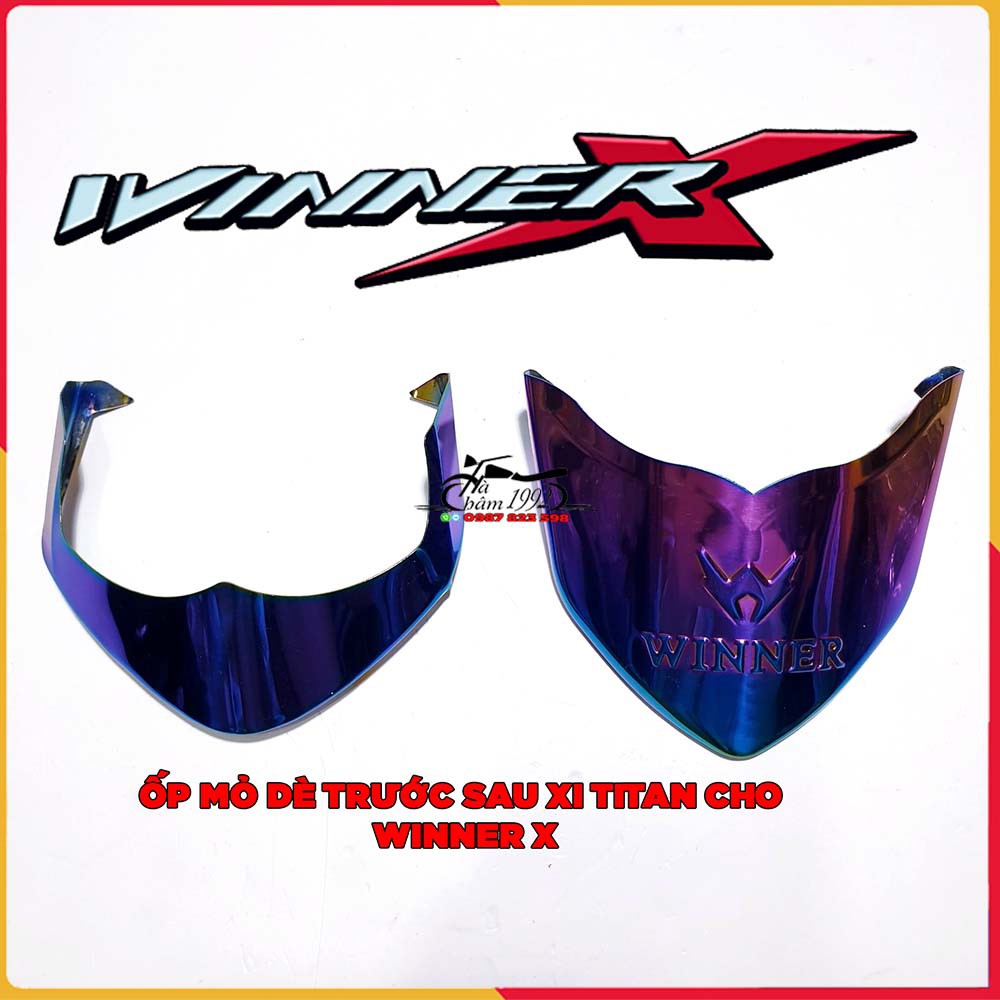 Bộ Ốp Mỏ Dè Cho Winner X 2019 - 2022 Màu Titan - Bảo Vệ Mũi Dè Winner X v2, V3