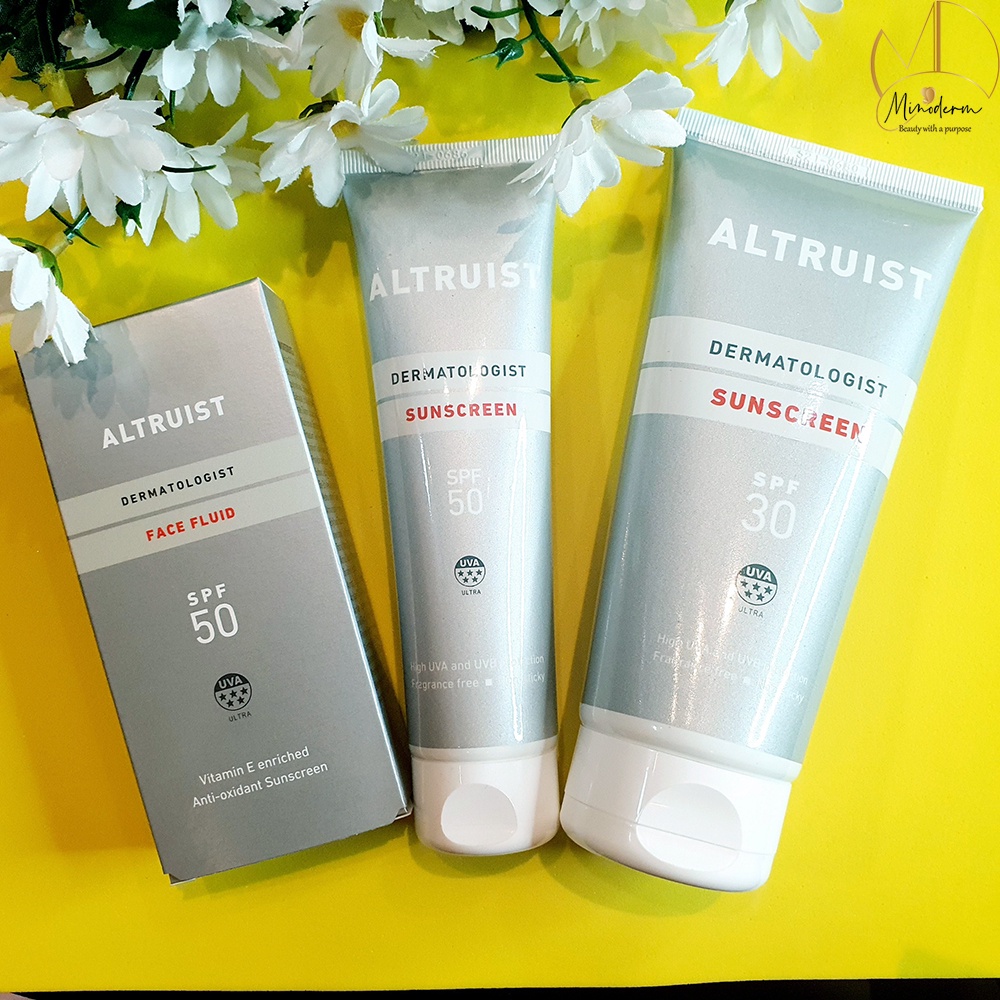 Kem chống nắng Altruist Dermatologist face fluid, Sunscreen spf 30, spf 50 mẫu mới