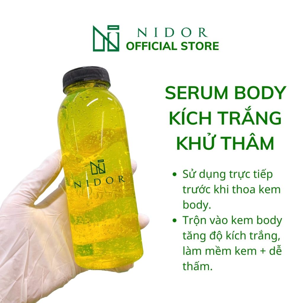 Combo 3 chai Serum Body Kích Trắng 350ml - Whitening Body Serum