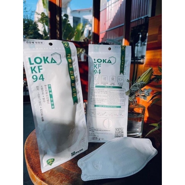 Khẩu Trang KF94 LOKA Mask  4D Kháng Khuẩn Chính Hãng