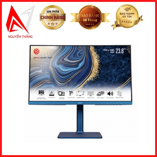 Màn hình đồ hoạ MSI MD241P Ultramarine 23.8 inch / FHD / IPS / 75Hz / 5ms / 250nits / HDMI+USBC chính hãng