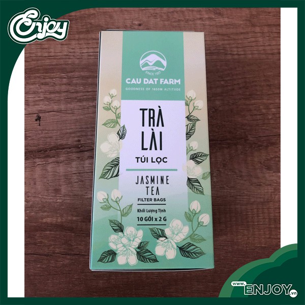 Trà Cầu Đất Farm - Trà Lài Túi Lọc Hộp Giấy 10g * 2g