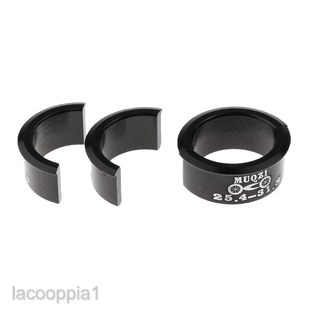 [Lacooppia1] Vòng Đệm Tay Lái Xe Đạp prettyia Thân 31.8mm Màu Đen 25.4mm