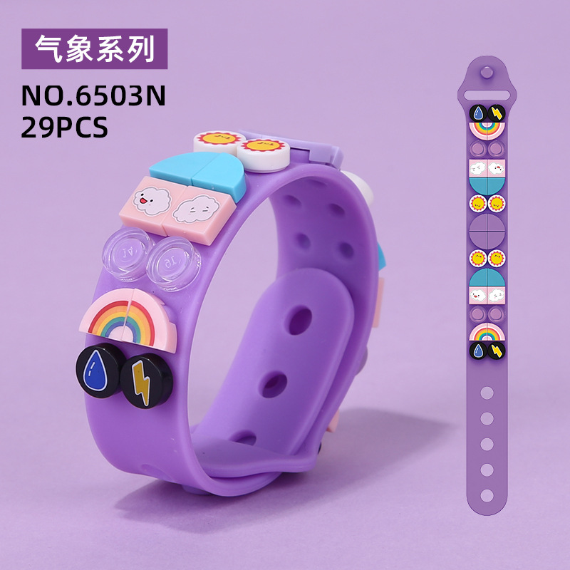 Vòng Đeo Tay Silicone Khối Lắp Ráp 6501n-6n
