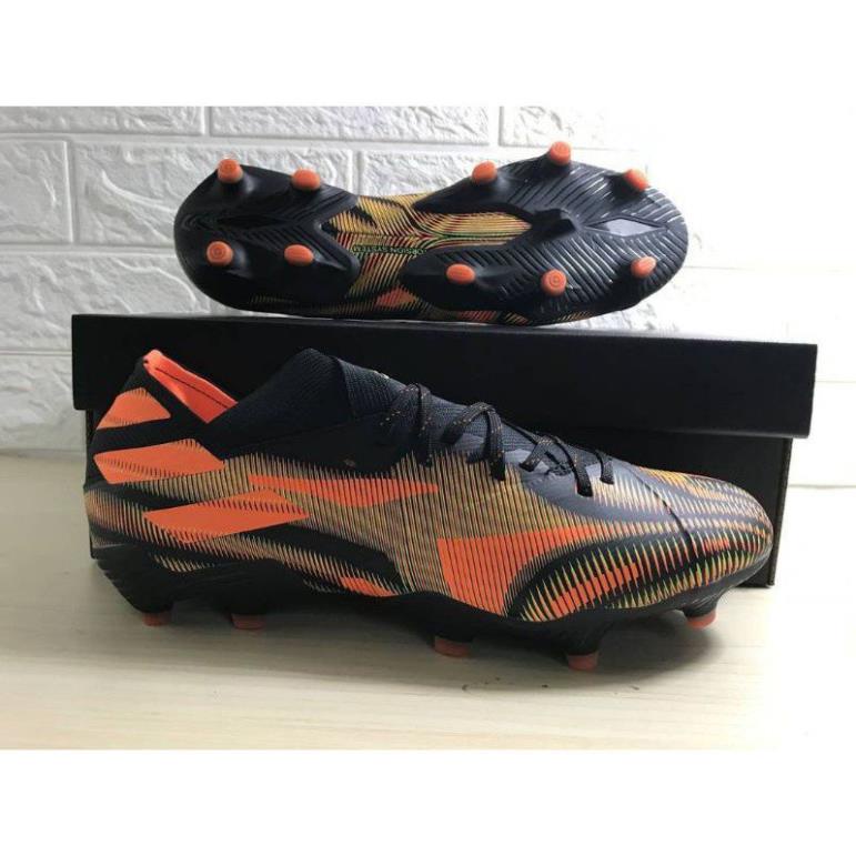️⚽ Giày bóng đá Adidas nemeziz. màu đen tín hiệu màu cam FG Giày nam ngoài trời Giày đinh nam Shi ygv miễn phí