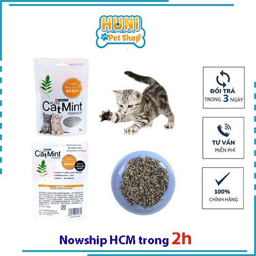 Gói cỏ mèo (Catnip) gói 5g cát níp tạo sự hứng thú thư giãn cho mèo - Huni petshop