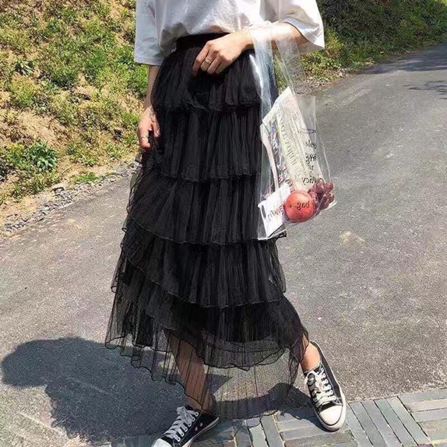 Chân váy ren 6 tầng -hàng quảng châu