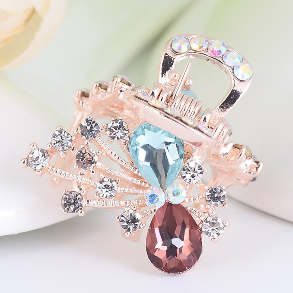 Kẹp tóc hình nơ đính đá nhân tạo lấp lánh