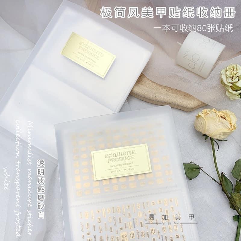 Sổ Đựng Sticker Hình Dán Móng Làm Nail