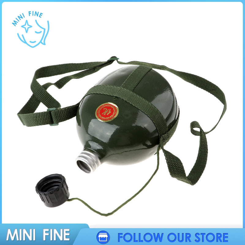 Bình Đựng Nước Kiểu Quân Đội Kèm Dây Đeo Tiện Dụng Mang Theo Cắm Trại