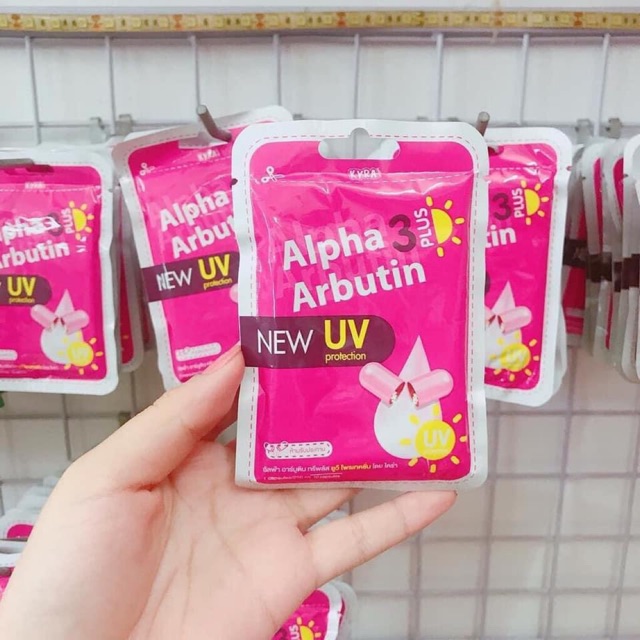 Viên Kích Trắng Alpha Arbutin 3 Plus chống Nắng Thái Lan