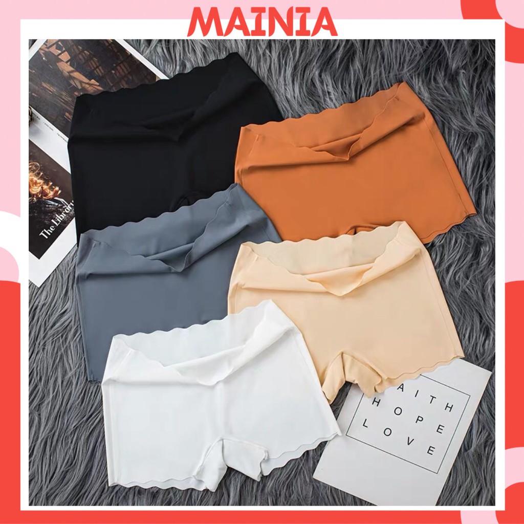 Quần Đùi Đúc Su Mặc Váy Không Đường May Nâng Mông Quần Lót Mặc Trong Váy Su Mát Lạnh Cao Cấp Mainia Shop