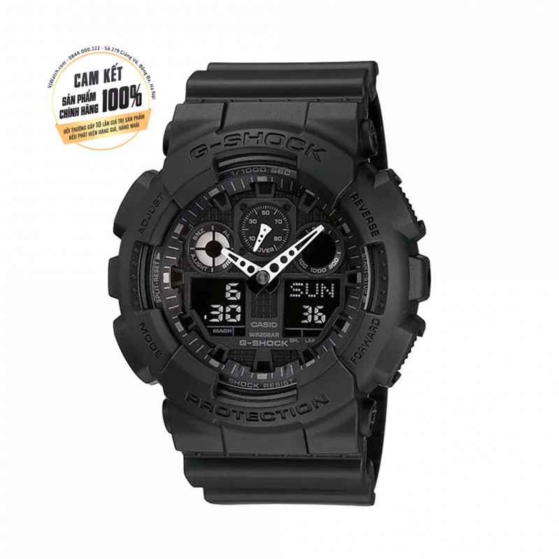 Đồng hồ Nam CASIO G-SHOCK GA-100-1A1ER Full Black