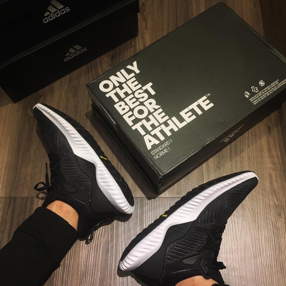 giày adidas alphabouce đen đé trắng :; ` ' . ' ' ' "