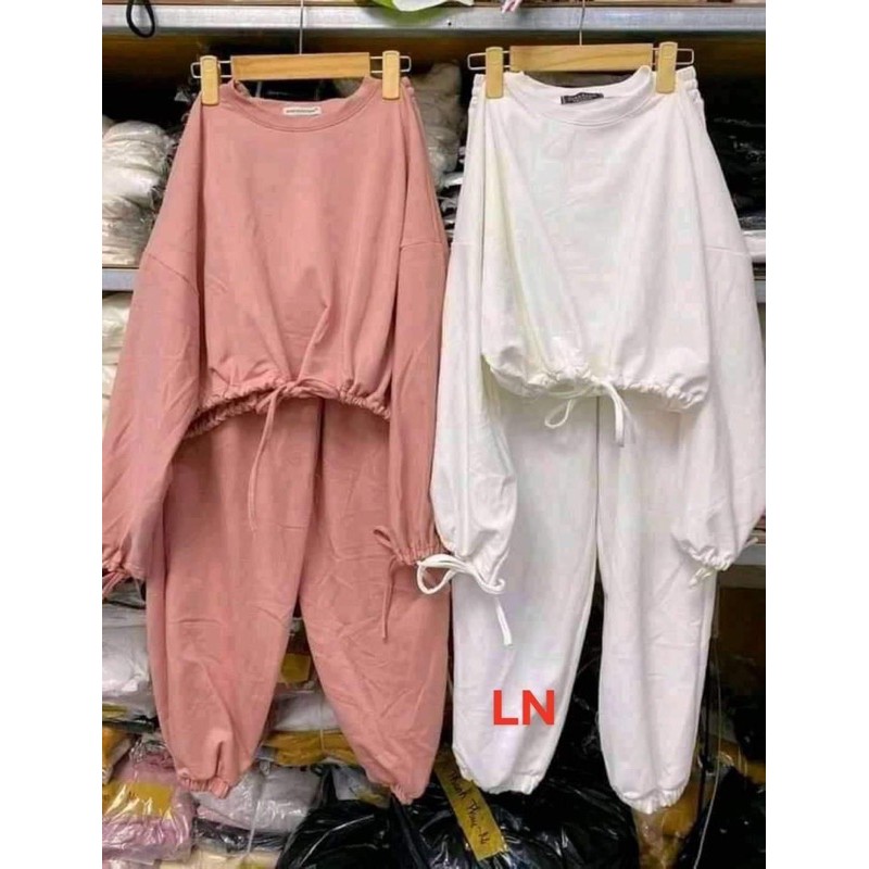 Bộ crt dây rút + quần chun gấu