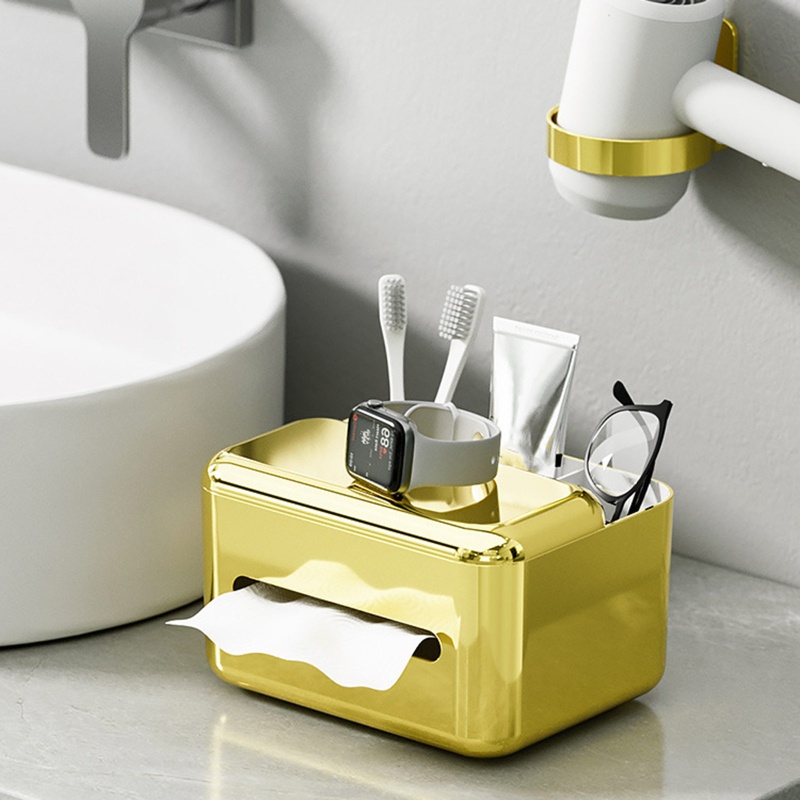 Hộp Đựng Khăn Giấy Siêu Nhẹ Có Nắp Đậy Giá Đỡ