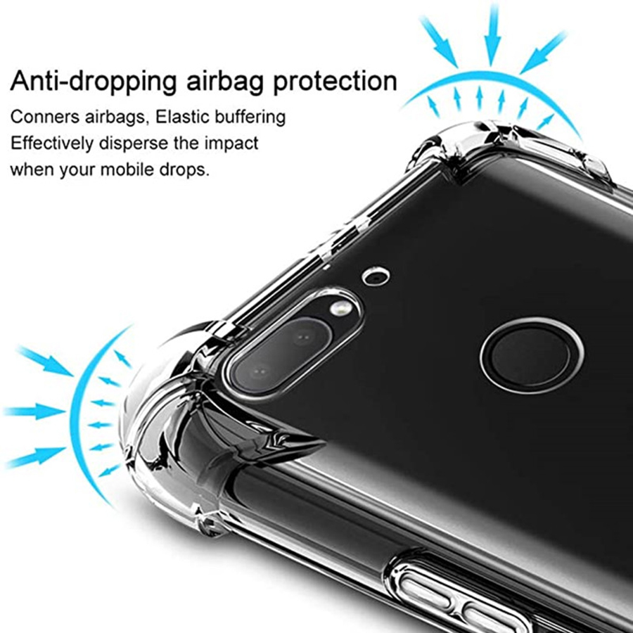 Ốp điện thoại TPU trong suốt cho OPPO F5 F7 F9 F11 Pro A15S A3S A5S A52 A92 A54 A74 A32 A93 A53 A33 A5 A9 2020 Reno 5