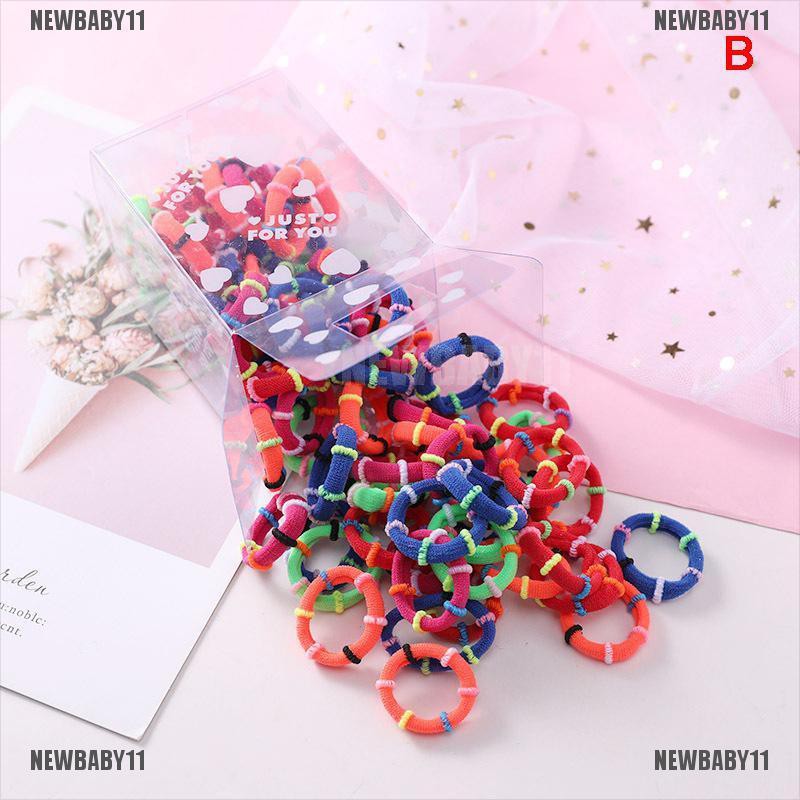 [NEWBABY11] 50 Dây Buộc Tóc Cao Su Đàn Hồi Dễ Thương Cho Bé Gái