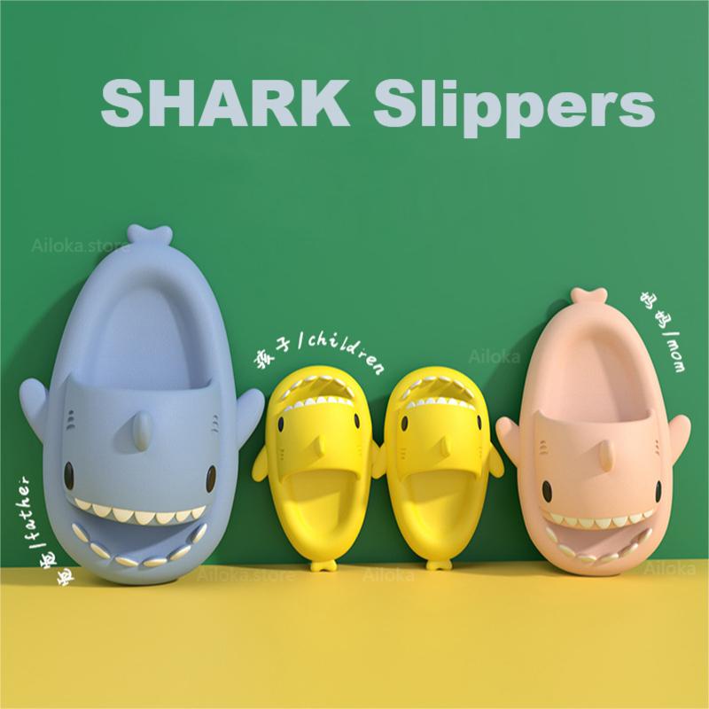 Dép Đi Trong Nhà Hình Cá Mập Đế Dày 4cm 1.0Cm Chống Trượt Thoáng Khí Thời Trang Mùa Hè Cho Bé
