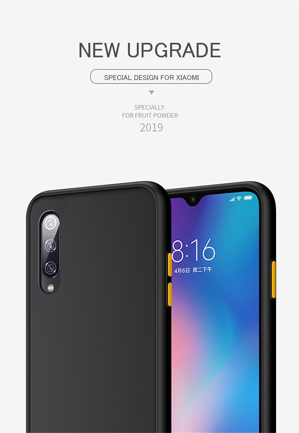 Ốp lưng Xiaomi Redmi Note 6  8T 7S 8T Y3 CC9 pro lite redmi K20 pro cao su non trong nhám viền màu chống vân tay